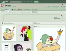 Tablet Screenshot of glarecat.deviantart.com