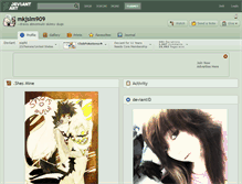 Tablet Screenshot of mkjslm909.deviantart.com