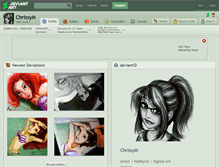 Tablet Screenshot of chrissym.deviantart.com