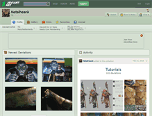 Tablet Screenshot of metalheank.deviantart.com