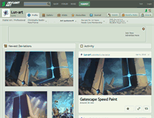 Tablet Screenshot of lun-art.deviantart.com