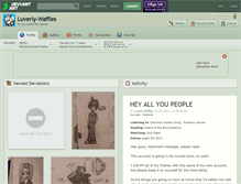 Tablet Screenshot of luverly-waffles.deviantart.com