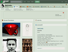 Tablet Screenshot of danicosta.deviantart.com