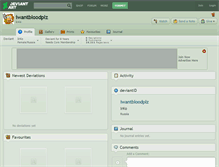 Tablet Screenshot of iwantbloodplz.deviantart.com