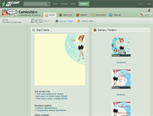 Tablet Screenshot of comicslist.deviantart.com