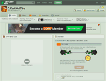 Tablet Screenshot of djdarkwolffire.deviantart.com