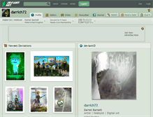 Tablet Screenshot of darrich72.deviantart.com
