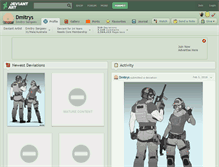 Tablet Screenshot of dmitrys.deviantart.com