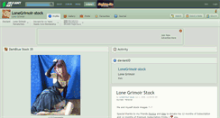 Desktop Screenshot of lonegrimoir-stock.deviantart.com