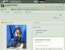 Tablet Screenshot of lonegrimoir-stock.deviantart.com
