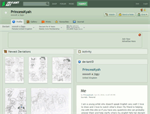 Tablet Screenshot of princesskyah.deviantart.com