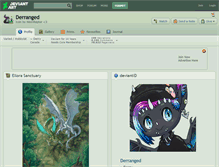 Tablet Screenshot of derranged.deviantart.com