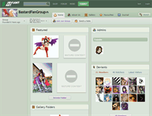 Tablet Screenshot of bastardfangroup.deviantart.com