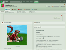 Tablet Screenshot of invader-zora.deviantart.com