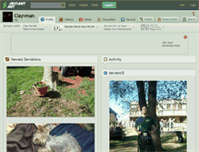 Tablet Screenshot of clayvman.deviantart.com