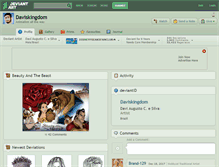 Tablet Screenshot of daviskingdom.deviantart.com