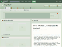 Tablet Screenshot of hayesbyms.deviantart.com