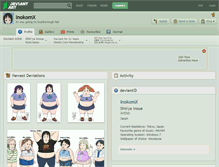 Tablet Screenshot of inokomx.deviantart.com