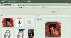 Desktop Screenshot of caliginemque.deviantart.com