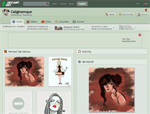 Tablet Screenshot of caliginemque.deviantart.com