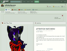 Tablet Screenshot of infinitywayvern.deviantart.com