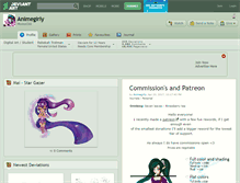 Tablet Screenshot of animegirly.deviantart.com