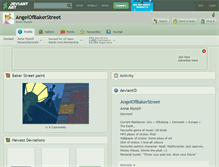 Tablet Screenshot of angelofbakerstreet.deviantart.com