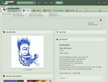 Tablet Screenshot of korbomite.deviantart.com