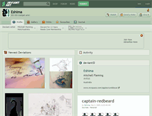 Tablet Screenshot of eshima.deviantart.com