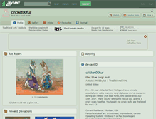Tablet Screenshot of cricket00fur.deviantart.com