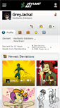 Mobile Screenshot of greyjackal.deviantart.com
