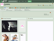 Tablet Screenshot of cloudatsky.deviantart.com