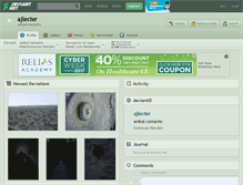 Tablet Screenshot of ajlecter.deviantart.com