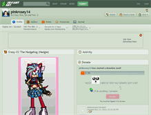 Tablet Screenshot of pinkrosey14.deviantart.com