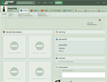 Tablet Screenshot of monchic.deviantart.com