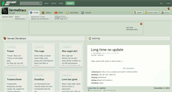 Desktop Screenshot of devinedraco.deviantart.com
