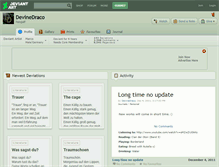 Tablet Screenshot of devinedraco.deviantart.com
