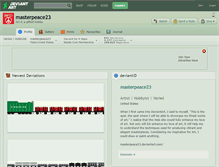 Tablet Screenshot of masterpeace23.deviantart.com