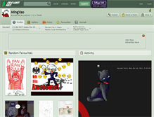 Tablet Screenshot of mingyao.deviantart.com