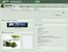 Tablet Screenshot of king-kong.deviantart.com