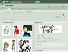 Tablet Screenshot of dusk-wings.deviantart.com