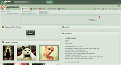 Desktop Screenshot of caroldreamer.deviantart.com