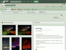 Tablet Screenshot of continentaldrift.deviantart.com