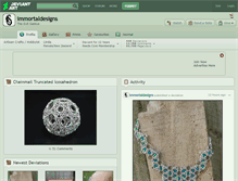 Tablet Screenshot of immortaldesigns.deviantart.com