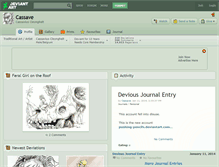 Tablet Screenshot of cassave.deviantart.com