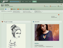 Tablet Screenshot of dushky.deviantart.com