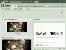 Tablet Screenshot of juubee.deviantart.com