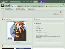 Tablet Screenshot of mione2.deviantart.com