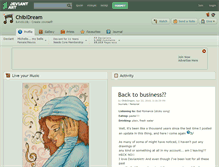Tablet Screenshot of chibidream.deviantart.com