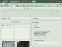 Tablet Screenshot of david.deviantart.com